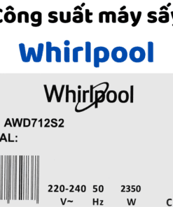 Công Suất Máy Sấy Whirlpool