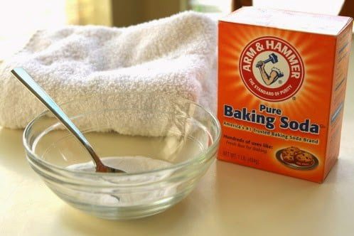 Sử dụng một ít baking soda