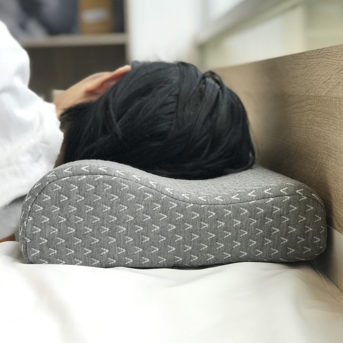 Combo 02 Ruột gối | JYSK Wellpur Voss | mút hoạt tính | D50xR30xC10/7cm - Xám