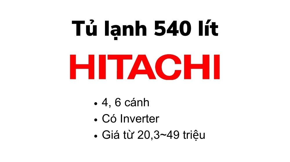 Tủ lạnh Hitachi 540 lít