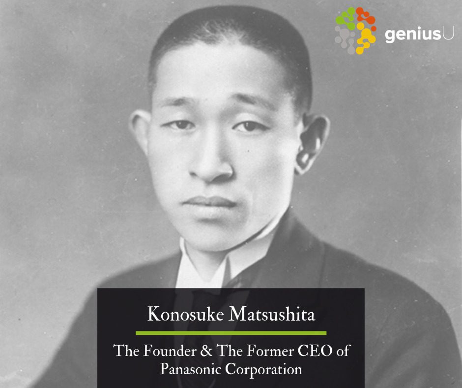 chân dung Konosuke Matsushita thời trẻ