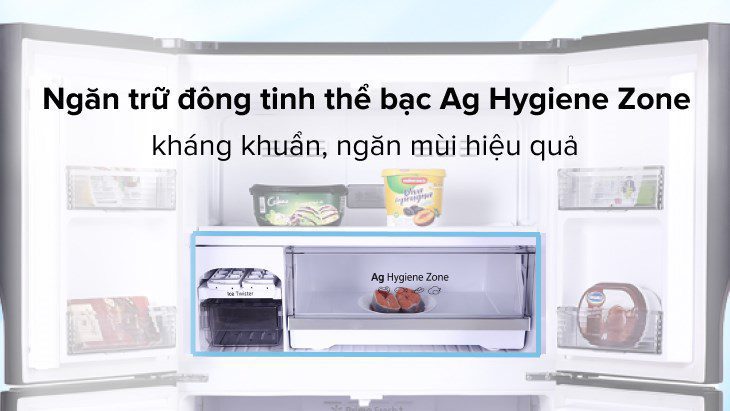 ngăn trữ đông tinh thể bạc Ag Hygiene Zone