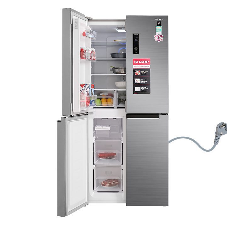 Tủ lạnh Sharp 4 cánh inverter 401L SJ-FXP480V-SL