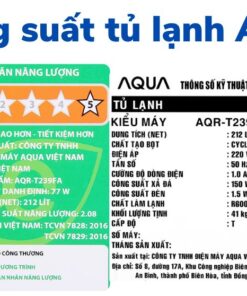 Công suất tủ lạnh Aqua