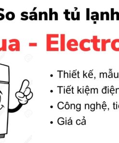 So sánh tủ lạnh Aqua và Electrolux