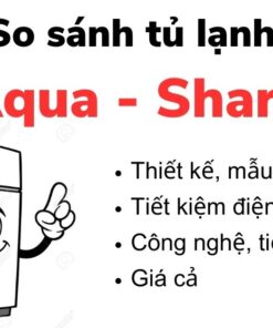 So sánh tủ lạnh Aqua và Sharp