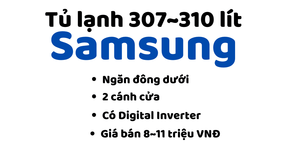Tủ Lạnh Samsung 307~310 Lít