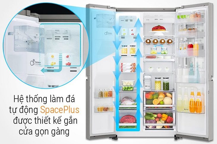 Chức năng làm đá tự động trên tủ lạnh LG