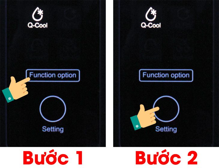 cách sử dụng chức năng làm lạnh nhanh tủ lạnh Aqua 2 cánh