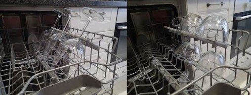 cách xếp ly, cốc, chén vào máy rửa bát