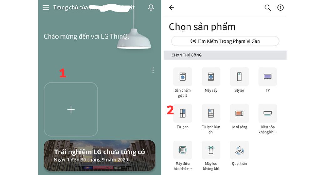 Chọn thiết bị tủ lạnh