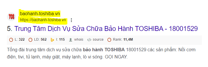 Nhận biết trung tâm bảo hành Toshiba giả mạo