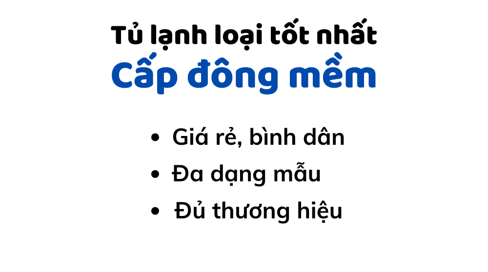tủ lạnh cấp đông mềm loại nào tốt
