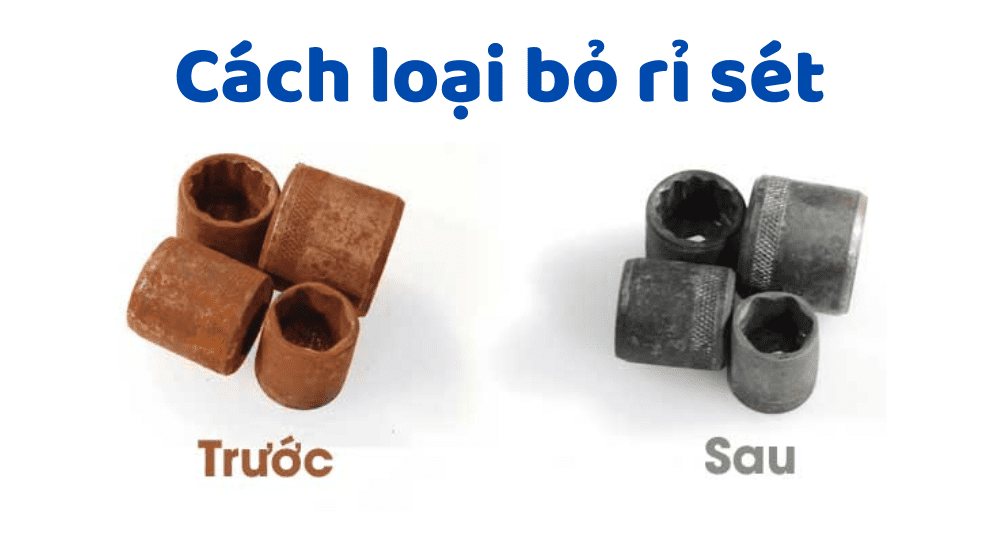 Cách loại bỏ rỉ sét