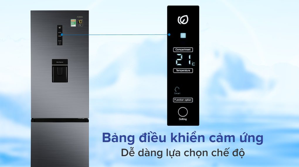 tủ lạnh có bảng điều khiển cảm ứng