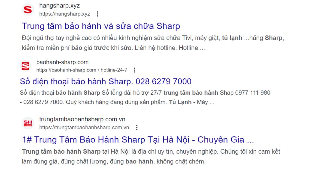 cách nhận biết trung tâm bảo hành Sharp giả mạo