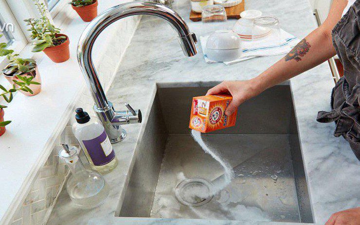 Khu vực bồn rửa