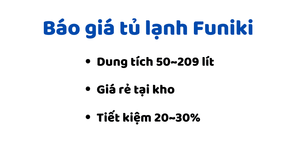 Báo giá tủ lạnh Funiki