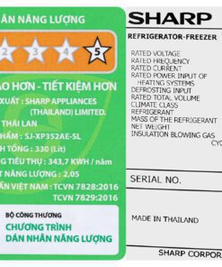 Tủ lạnh Sharp SJ-XP352AE-SL - hình số 5