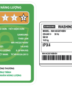 Máy giặt Samsung WA14CG5745BVSV - hình số 9