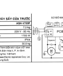 Máy sấy Aqua AQH-V700FW - hình số 10