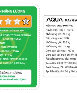 Máy giặt Aqua AQD-DW1100J.BK - hình số 3