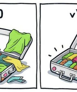 Cách xếp quần áo vào vali khi đi du lịch | Đựng được nhiều đồ