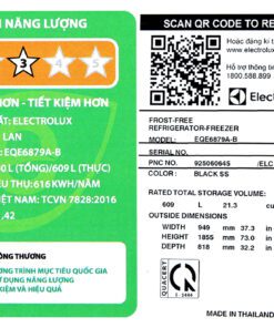 Tủ lạnh Electrolux EQE6879A-BVN - hình số 8