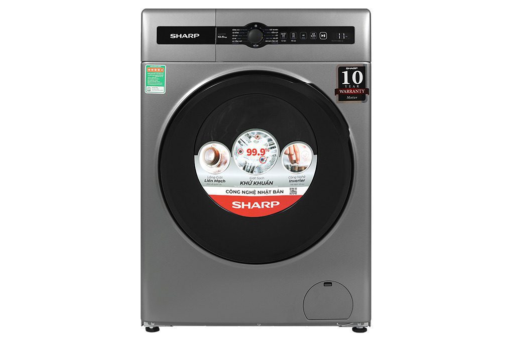 Máy giặt Sharp ES-FH105BV-B | 10.5kg cửa ngang inverter