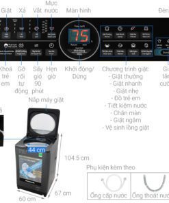 Máy giặt Panasonic NA-FD11AR1BV - hình số 2