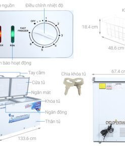 Tủ đông Alaska BCD-5068CI - hình số 3