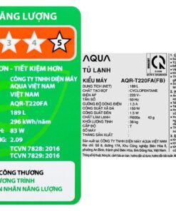 Tủ lạnh Aqua AQR-T220FA(FB) - hình số 5