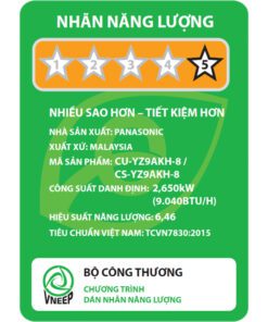 Điều hòa Panasonic YZ9AKH-8 - hình số 6