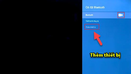 Giao diện cài đặt Bluetooth