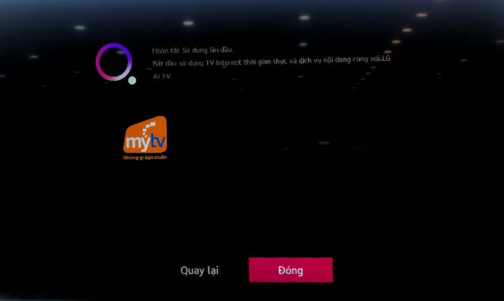 Chọn Đóng để kết thúc