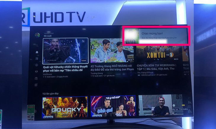 Hiển thị thông báo đăng nhập thành công Hiển thị thông báo đăng nhập thành công