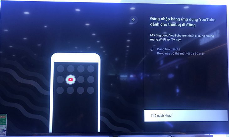 Tivi sẽ bắt đầu tự động dò tìm thiết bị di động Tivi sẽ bắt đầu tự động dò tìm thiết bị di động