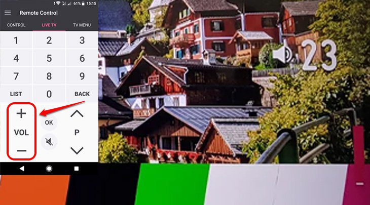 Điều chỉnh âm thanh cho tivi từ điện thoại Điều chỉnh âm thanh cho tivi từ điện thoại