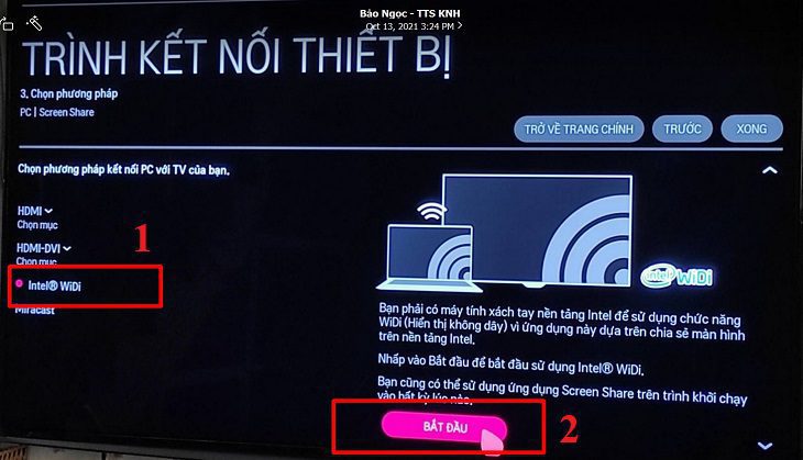 Nhấn bắt đầu Nhấn bắt đầu