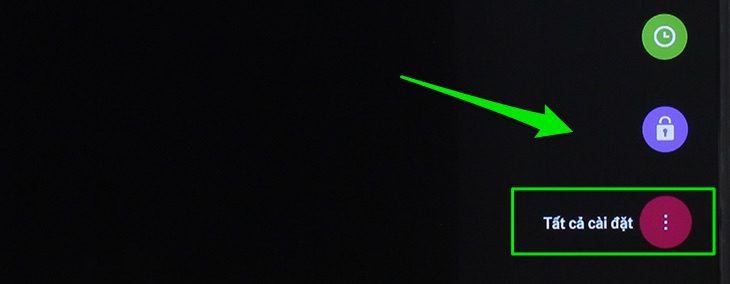 Bước 2: Chọn vào nút lệnh Tất cả cài đặt Bước 2: Chọn vào nút lệnh Tất cả cài đặt