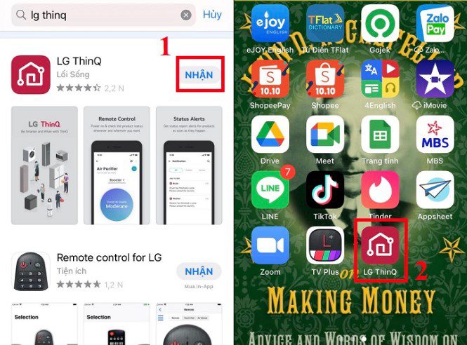 Cách điều khiển tivi LG bằng điện thoại