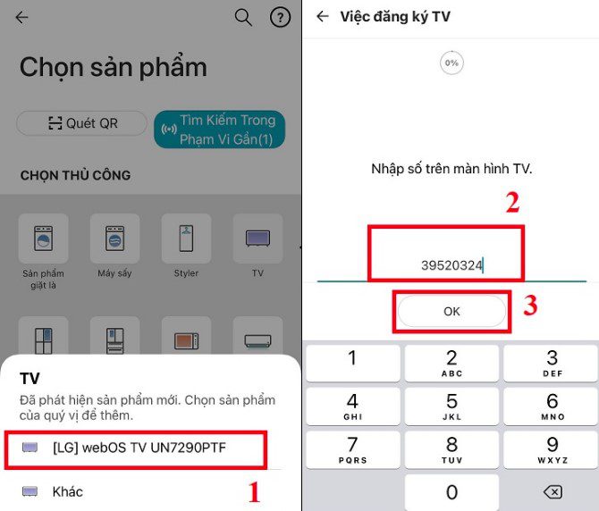 Điều khiển tivi LG bằng điện thoại