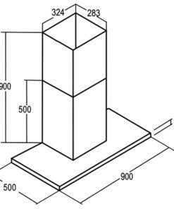 Máy hút mùi Bauer BC 90ED - hình số 2