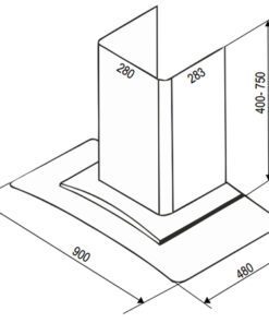 Máy hút mùi Bauer BC 90ECN - hình số 5