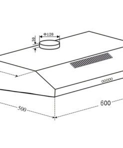 Máy hút mùi Eurosun EH-60CF19B - hình số 4