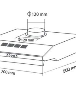 Máy hút mùi Eurosun EH-70C18V - hình số 3