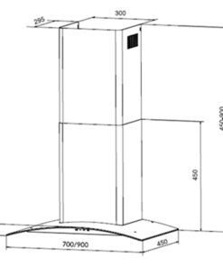 Máy hút mùi Eurosun EH-90K15E - hình số 2