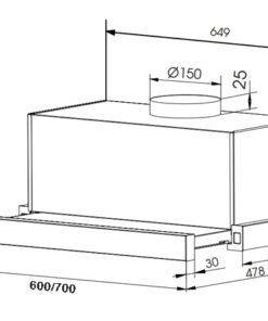 Máy hút mùi Faster FS SYP 7222B - hình số 2