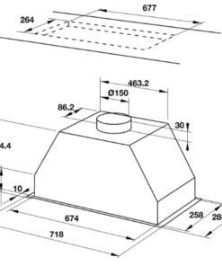 Máy hút mùi Hafele HH-BI70A - hình số 2