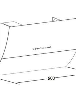 Máy hút mùi Kaff KF-AT90H - hình số 2